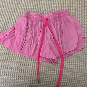 Stylish Pink Women's Athletic Shorts